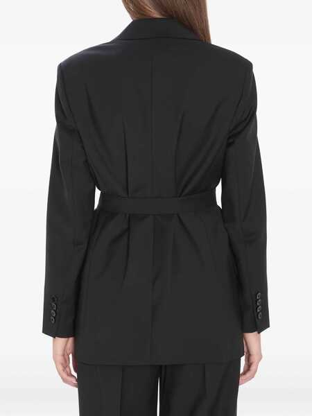 Sacouri Max Mara Blazer In Wool Canvas BLACK Femei (BM 18636688) 3