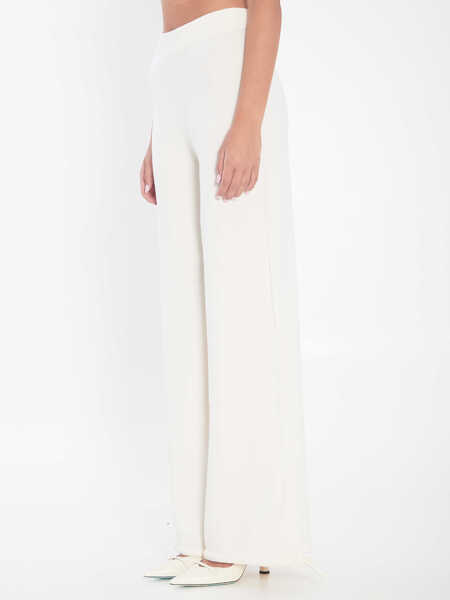 Pantaloni casual Max Mara Trousers In Wool Yarn WHITE Femei (BM 18636691) 2