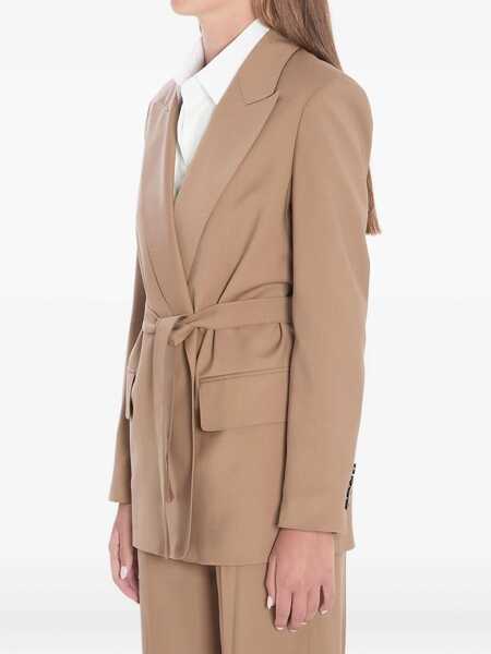 Sacouri Max Mara Blazer In Wool Canvas BEIGE Femei (BM 18636700) 2