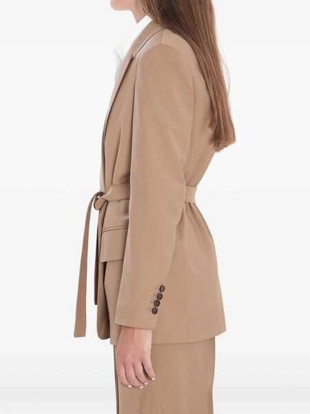 Sacouri Max Mara Blazer In Wool Canvas BEIGE Femei (BM 18636700) 3