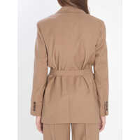 Sacouri Dama - Sacouri Max Mara Blazer In Wool Canvas BEIGE Femei (BM 18636700) - B-mall.ro