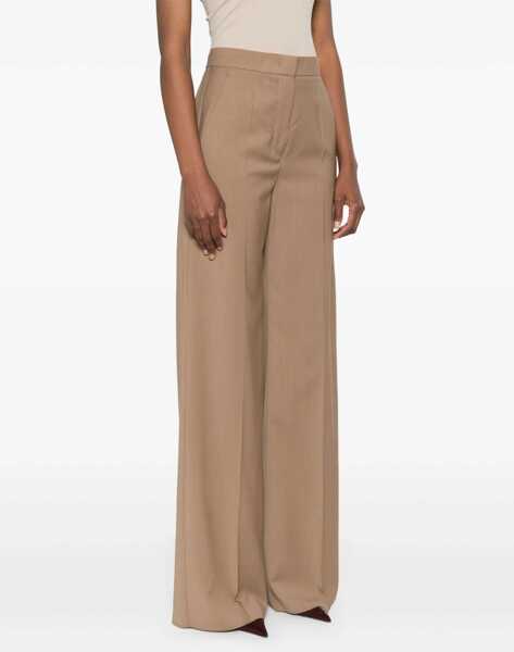 Pantaloni casual Max Mara Straight-Leg Trousers In Light Wool BEIGE Femei (BM 18636703) 3