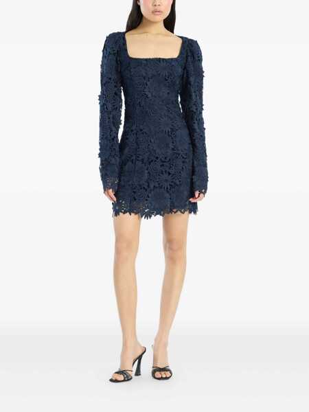 Rochii ROTATE Birger Christensen Rotate Birger Christensen 3D Lace Ls Mini Dress BLUE Femei (BM 18639075) 2