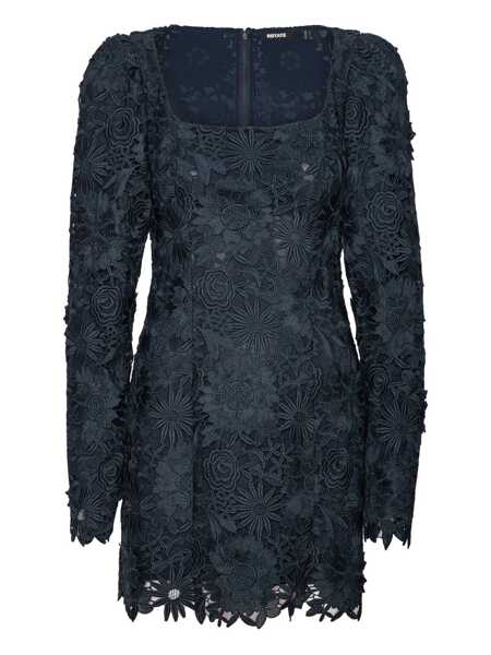 Rochii ROTATE Birger Christensen Rotate Birger Christensen 3D Lace Ls Mini Dress BLUE Femei (BM 18639075) 1