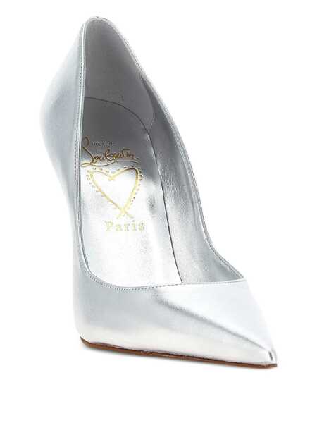 Pantofi cu toc Christian Louboutin Christian Louboutin Miss Z Leather Pumps SILVER Femei (BM 18639135) 2