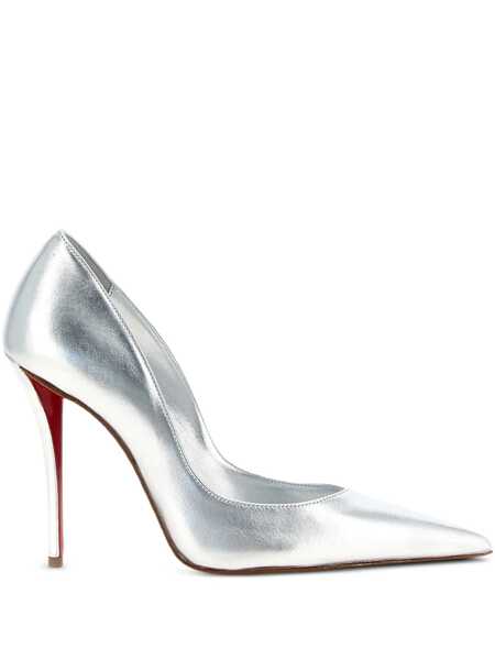 Pantofi cu toc Christian Louboutin Christian Louboutin Miss Z Leather Pumps SILVER Femei (BM 18639135) 1