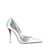 Christian Louboutin Christian Louboutin Miss Z Leather Pumps SILVER