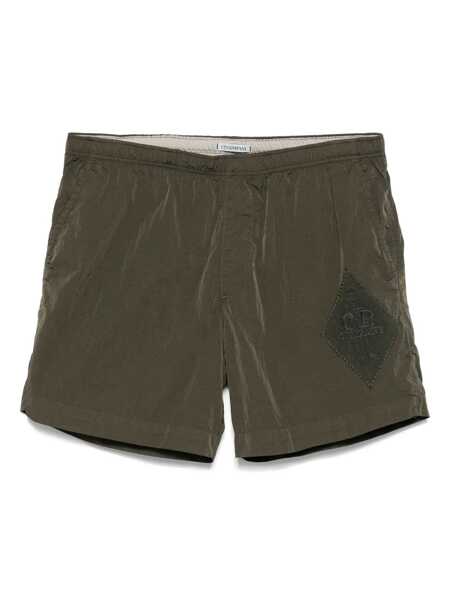 Sorturi de baie C.P. Company C.P. Company Eco-Chrome R Swim Shorts BROWN Barbati (BM 18639420) 1
