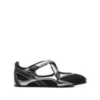 Balerini The Attico Black Leather 'Floor 01' Flats Femei