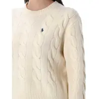 Tricouri Polo Ralph Lauren Dama - Tricouri Polo Ralph Lauren Polo Ralph Lauren Cable-Knit Wool And Cashmere Jumper AUTHENTIC CREAM Femei (BM 18639936) - B-mall.ro