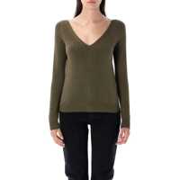 Pulovere Saint Laurent V-Neck Cashmere Sweater Femei
