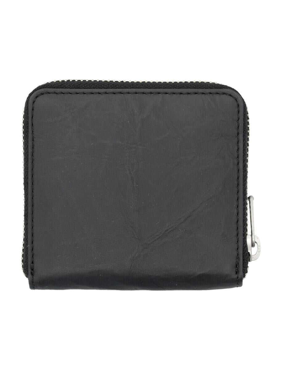 Portofele Y-3 Y-3 Adidas All-Around Zip Crinkle Leather Wallet Black Femei (BM 18639975) 2