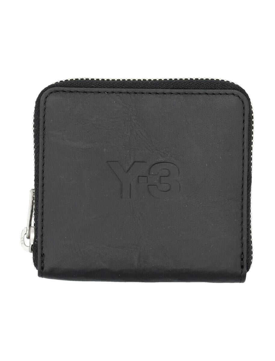 Portofele Y-3 Y-3 Adidas All-Around Zip Crinkle Leather Wallet Black Femei (BM 18639975) 1