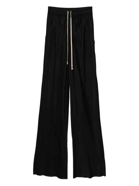 Pantaloni casual Rick Owens Rick Owens Concordians Drawstring Bias Black Femei (BM 18640041) 1