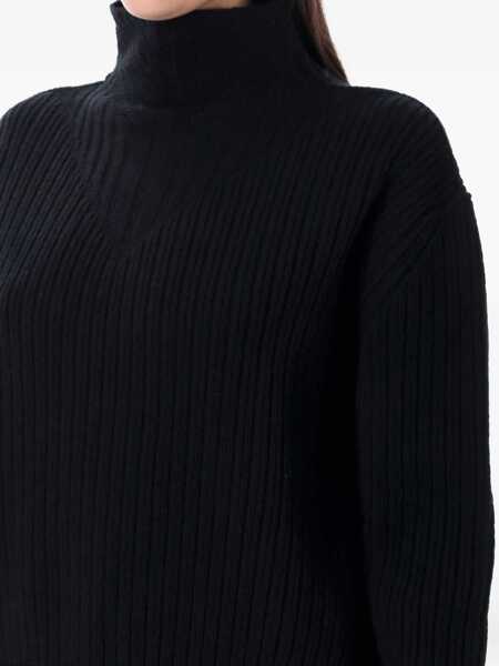 Pulovere Rick Owens Rick Owens Fisherman Turtle Neck Sweater Black Femei (BM 18640068) 3
