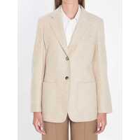 Sacouri Single-Breasted Blazer In Shetland Femei