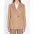 Max Mara Double-Breasted Blazer In Camel Beige
