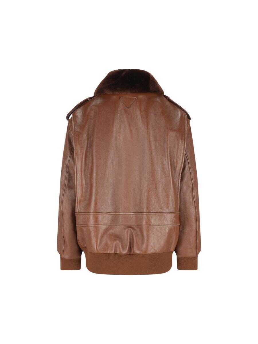 Geci Prada Prada Jackets BROWN Femei (BM 18641403) 2