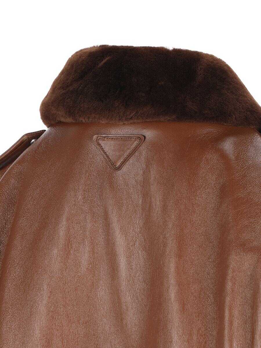 Geci Prada Prada Jackets BROWN Femei (BM 18641403) 3