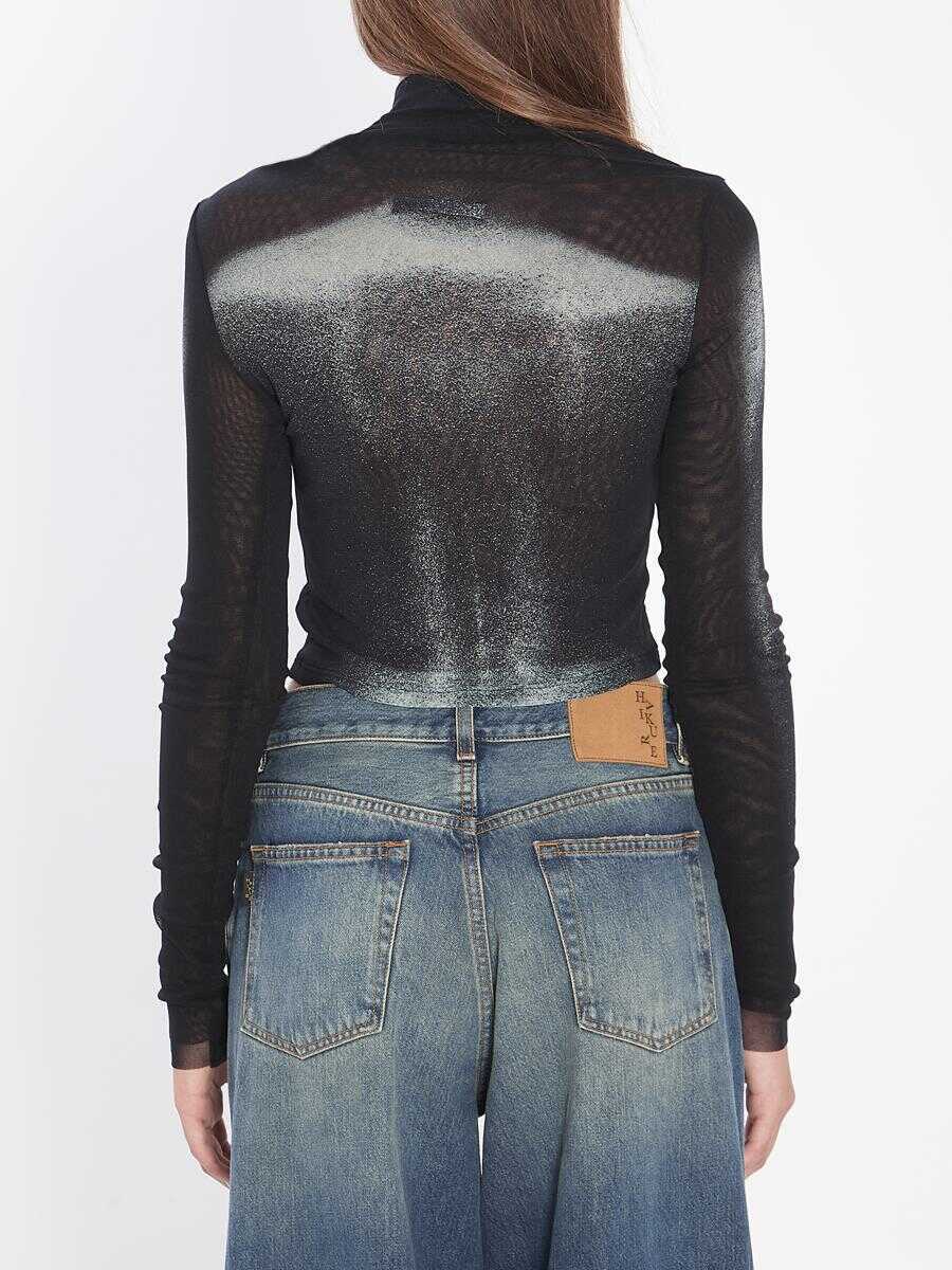 Topuri Jean Paul Gaultier Asymmetric Top Body Dust Black Femei (BM 18641988) 4