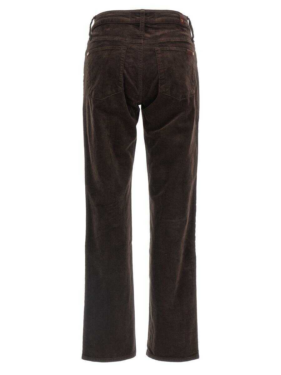 Pantaloni casual 7 For All Mankind 7 For All Mankind Calie Pants BROWN Femei (BM 18642033) 2