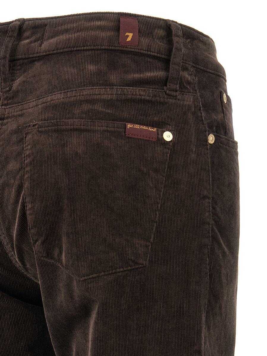 Pantaloni casual 7 For All Mankind 7 For All Mankind Calie Pants BROWN Femei (BM 18642033) 4