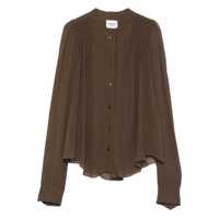 Bluze Isabel Marant Étoile Brown Semi-Sheer Blouse Femei