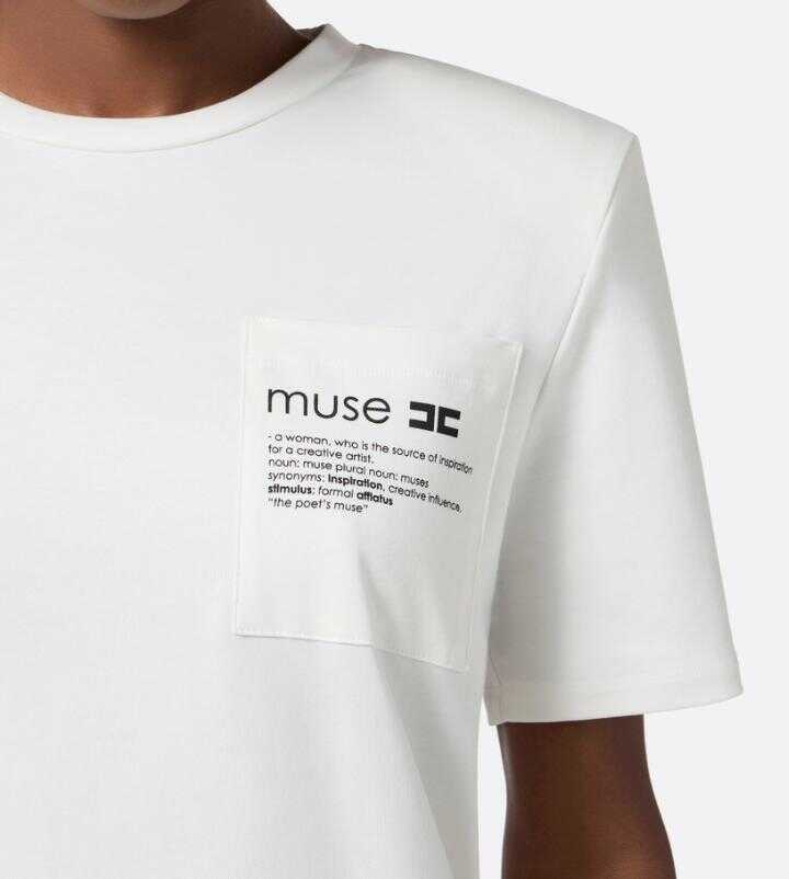 Topuri Elisabetta Franchi Elisabetta Franchi T-Shirts And Polos White Femei (BM 18644646) 2