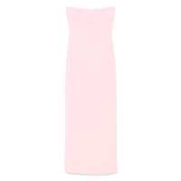 Rochii 'Anderson' Pink Long Dress With Bare Shoulder And Back Slit In Twill Woman Femei