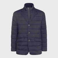 Geci de iarna Herno Dark Blue Down Jacket Barbati