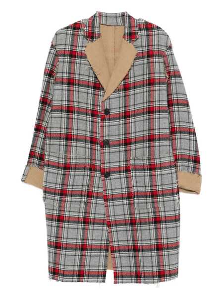 Paltoane R13 R13 Coat RED GREY PLAID Femei (BM 18645450) 1