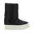 Rick Owens Black Down Filled And Quilted Ankle Boots In Leather Man Black