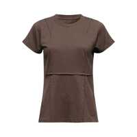 Tricouri MM6 Maison Margiela Brown Cotton Short-Sleeved T-Shirt Femei