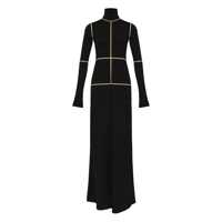 Rochii MM6 Maison Margiela Long Black High-Neck Dress Femei