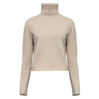 Pulovere MM6 Maison Margiela Beige Turtleneck Sweater Femei