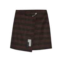 Fuste MM6 Maison Margiela Asymmetrical Striped Miniskirt Femei