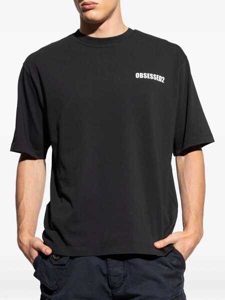 Tricouri DSQUARED2 DSQUARED2 Black T-Shirt With Print Multicolor Barbati (BM 18645786) 3