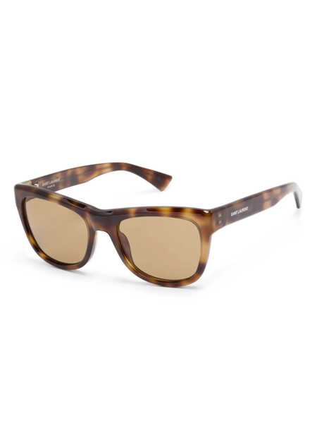 Ochelari de soare Saint Laurent Saint Laurent Eyewear Sunglasses Brown Femei (BM 18645939) 2