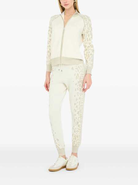 Pulovere Liu Jo Liu Jo White And Gold Animal-Print Turtleneck Sweater BIANCO E ORO Femei (BM 18646026) 2