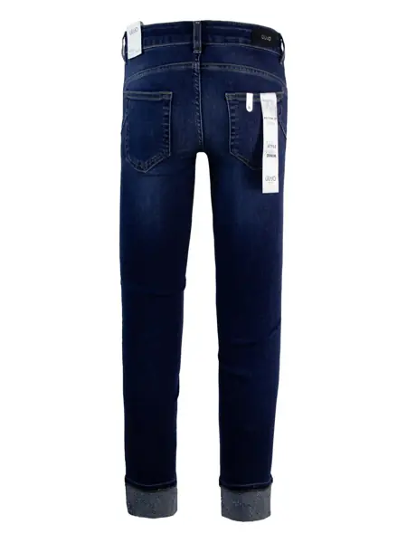 Blugi Liu Jo Liu Jo Regular Fit Jeans With Embellished Hems BLUE Femei (BM 18646095) 2