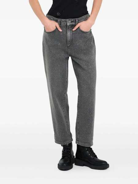 Blugi Liu Jo Liu Jo Ash Grey Washed Straight Leg Jeans GREY Femei (BM 18646101) 3