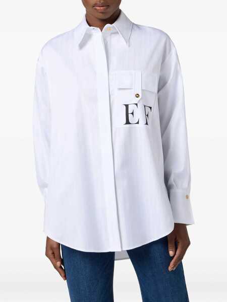 Bluze Elisabetta Franchi WOMENS BLOUSE White Femei (BM 18646554) 4