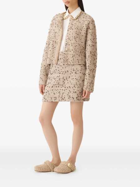 Camasi Fabiana Filippi POPLIN CROPPED SHIRT WITH PEPITA EMBROIDERY ON COLLAR White Femei (BM 18646560) 2