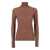 Fabiana Filippi LIGHTWEIGHT SEQUIN SLIM FIT TURTLE NECK SWEATER Brown