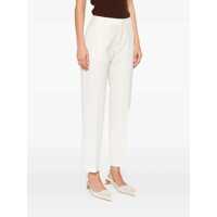 Imbracaminte Fabiana Filippi Dama - Pantaloni Fabiana Filippi TECNO TAILORING REGULAR FIT TROUSERS White Femei (BM 18646629) - B-mall.ro