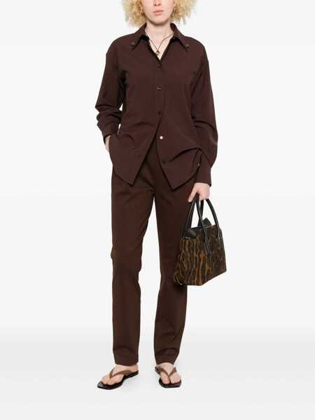 Pantaloni Fabiana Filippi MILANO STITCH JERSEY REGULAR JOGGING TROUSERS Brown Femei (BM 18646635) 2