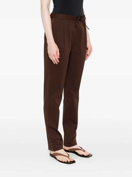 Pantaloni Fabiana Filippi MILANO STITCH JERSEY REGULAR JOGGING TROUSERS Brown Femei (BM 18646635) 3