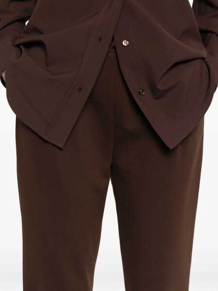 Pantaloni Fabiana Filippi MILANO STITCH JERSEY REGULAR JOGGING TROUSERS Brown Femei (BM 18646635) 5