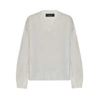 Pulovere PLATINUM V NECK SWEATER WITH FILO DIAMANTE TRIM DETAIL Femei