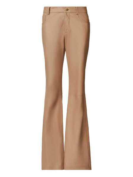 Pantaloni Fabiana Filippi SOFT LAMBSKIN BOOTCUT TROUSERS Brown Femei (BM 18646659) 1